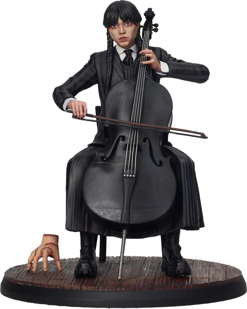 WEDNESDAY WITH CELLO AND THING 15 CM FIG