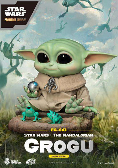 BEAST KINGDOM EGG ATTACK SW MANDALORIAN GROGU STATUA W24xD16.5xH18cm
