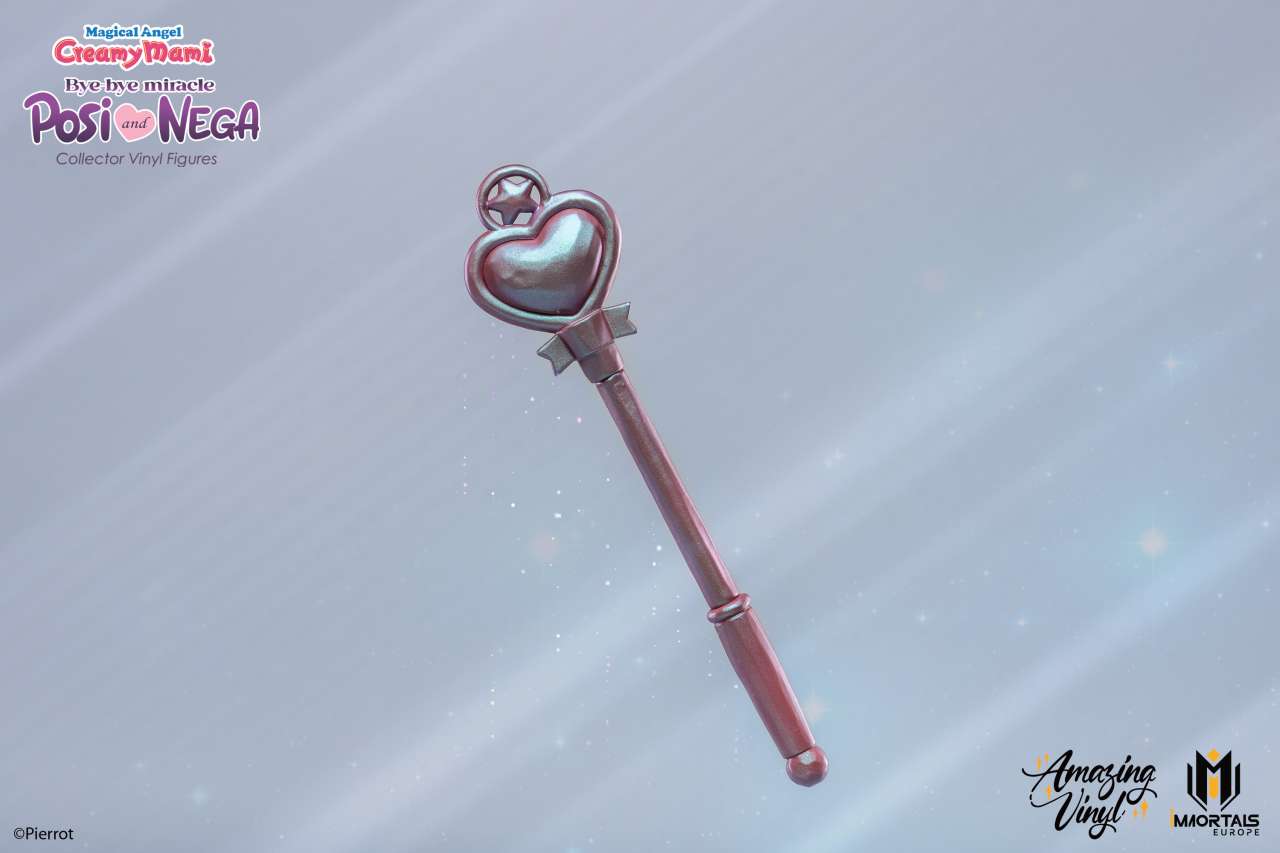 IMMORTALS COLLECTIBLES MAGICAL ANGEL CREAMY MAMI POSI NEGA BYE BYE MIRACLE VINYL PEARL EXCLUSIVE S STATUA 13 cm EXCLUSIVE