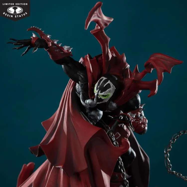 MCFARLANE TOYS 25 SPAWN BLACK WHITE & RED ALL OVER SPAWN GREG CAPULLO RESIN STATUA 22 cm