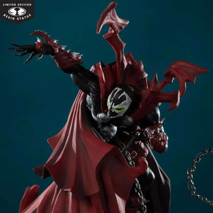 MCFARLANE TOYS 25 SPAWN BLACK WHITE & RED ALL OVER SPAWN GREG CAPULLO RESIN STATUA 22 cm
