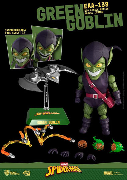 BEAST KINGDOM GREEN GOBLIN - MARVEL EGG ATTACK COMICS ACTION FIGURE 16 cm