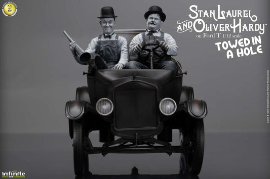 LAUREL & HARDY TOWED HOLE FORD T 1/12