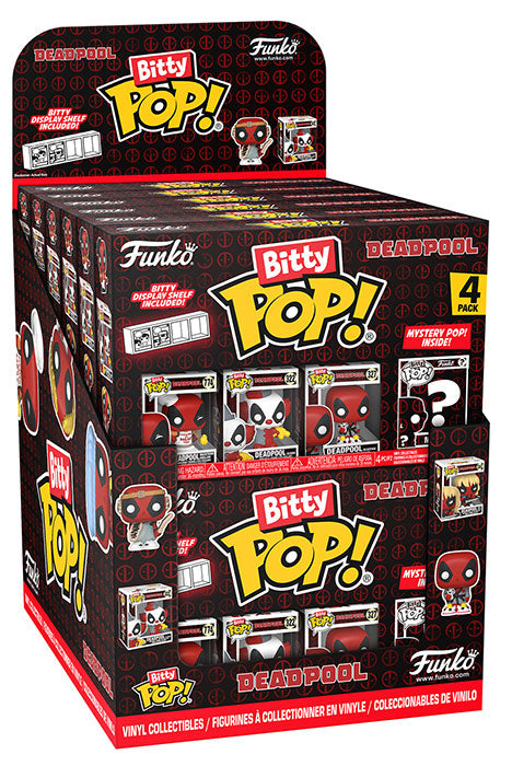 FUNKO BITTY POP 4 PACK DISPLAY DA 12PZ DEADPOOL MARVEL - FUNKO