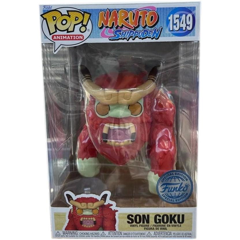 Funko Pop Figura Naruto Shippuden Son Goku Esclusiva 25cm Scatola Rovinata