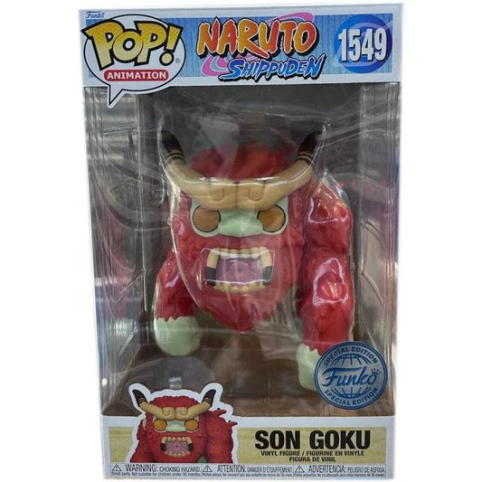 Funko Pop Figura Naruto Shippuden Son Goku Esclusiva 25cm Scatola Rovinata