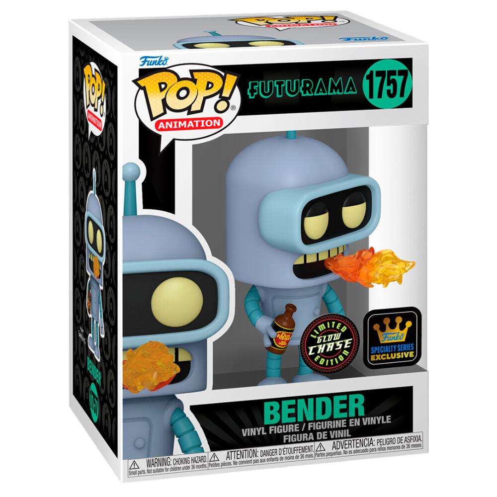 Futurama Pop! Animation Figura Vinile Bender 9 Cm Glow Chase Funko