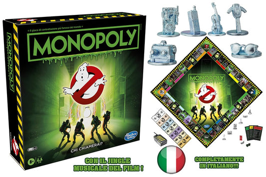 GHOSTBUSTERS MONOPOLY EDIZIONE ITALIANA GIOCO DA TAVOLO HASBRO