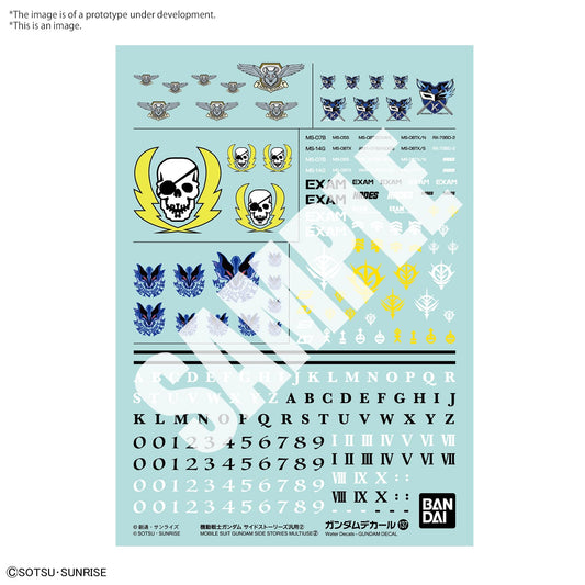 GUNDAM MODEL KIT DECAL 137 GUNDAM SIDE ST MULTI 2 BANDAI