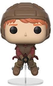 Harry Potter Pop! Film Figure Vinile Ron Sulla Scopa Di Quidditch 9 Cm Funko