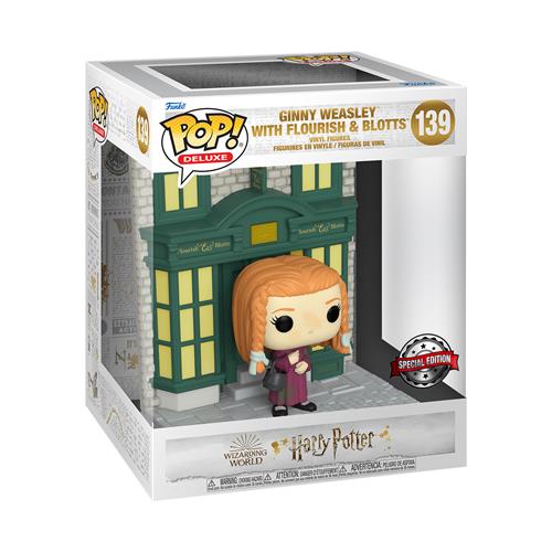 Harry Potter - Pop Funko Vinile Figura Deluxe 139 Diagon Alley Flourish & Blotts W/ginny Funko Figures