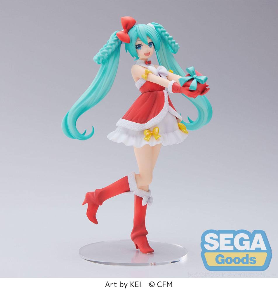 Hatsune Miku Series Spm Pvc Statua Hatsune Miku Natale 2022 Ver. 21 Cm Sega