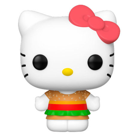 Hello Kitty Pop! Sanrio Figure Vinile Hello Kitty Kawaii Burger Shop 9 Cm Funko