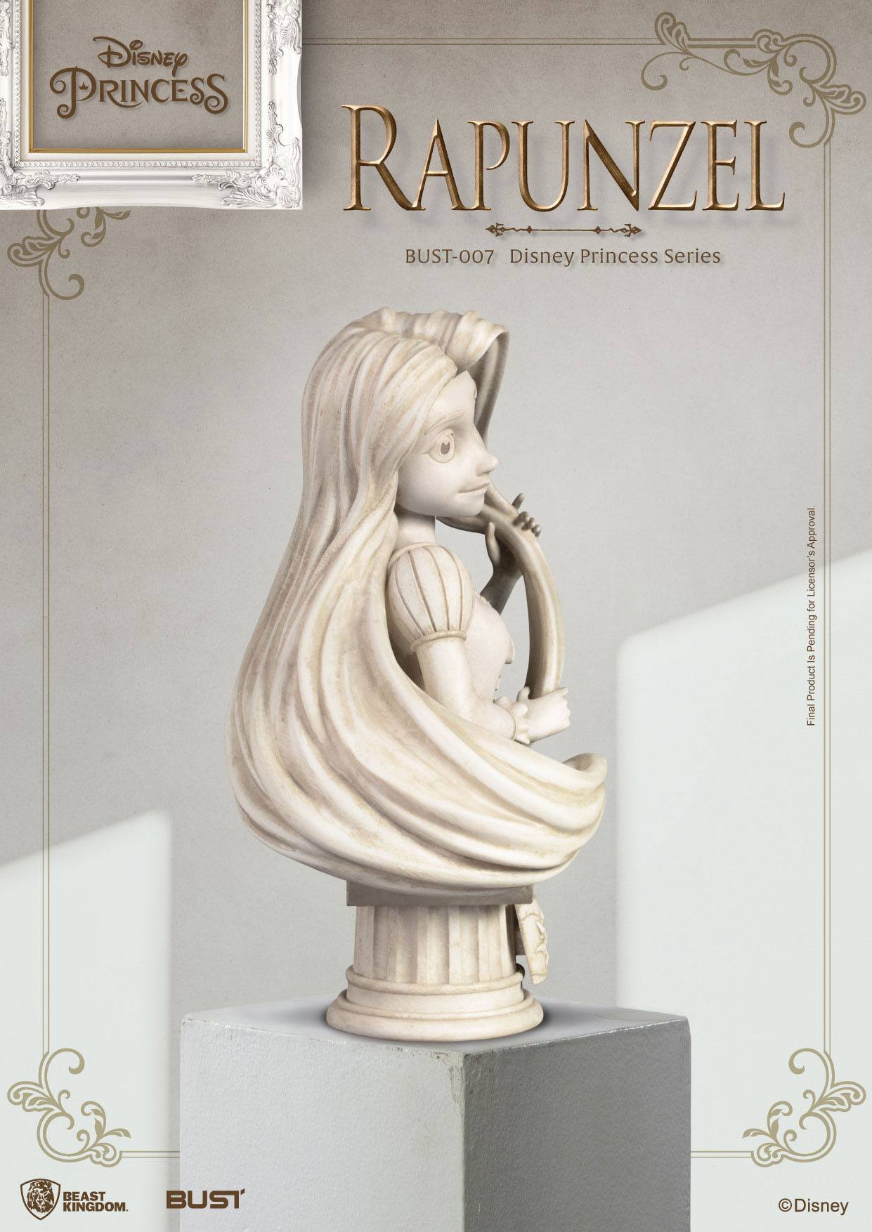 Disney Princess Series PVC Bust Rapunzel 15 cm