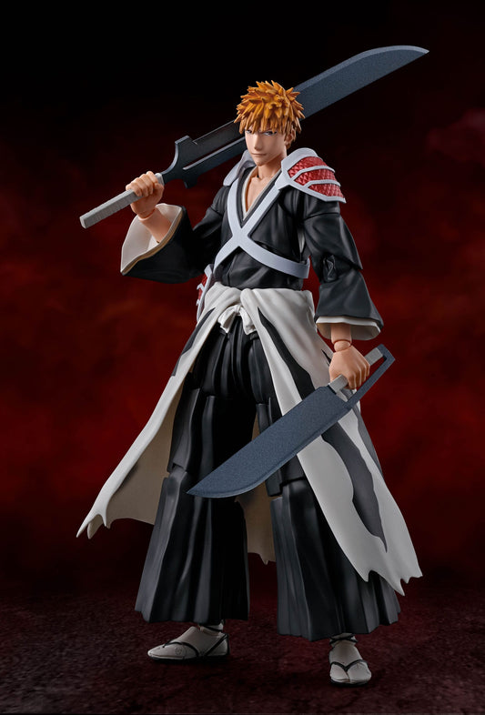 Bleach: Thousand-Year Blood War S.H. Figuarts Action Figure Ichigo Kurosaki Dual Zangetsu 16 cm(PRE-ORDER FINE DICEMBRE 2024)