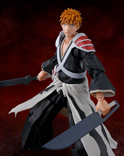 Bleach: Thousand-Year Blood War S.H. Figuarts Action Figure Ichigo Kurosaki Dual Zangetsu 16 cm(PRE-ORDER FINE DICEMBRE 2024)