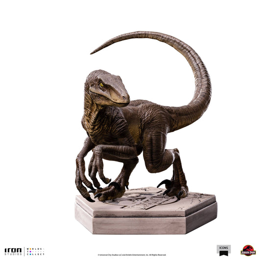 Jurassic World Icons Statue Velociraptor C 7 cm