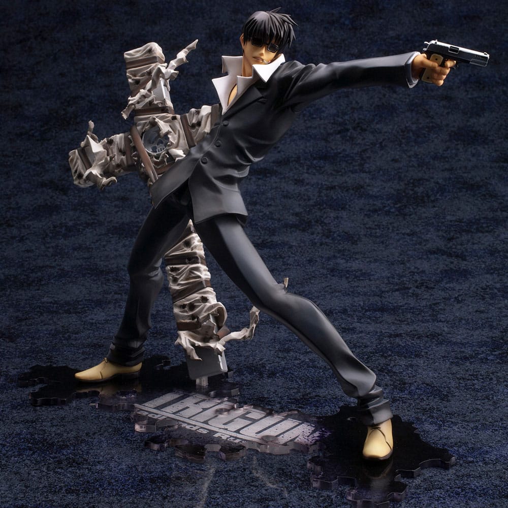 Trigun Badlands Rumble ARTFX J Statue 1/8 Nicholas D. Wolfwood Renewal Package Version 20 cm