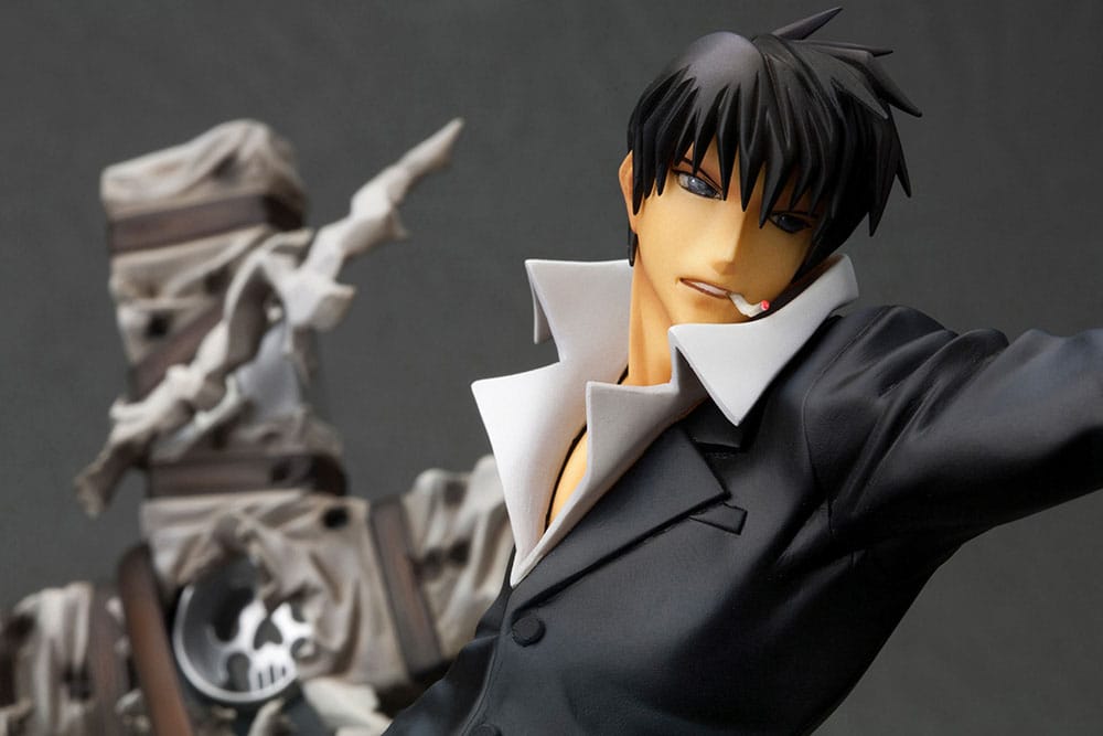 Trigun Badlands Rumble ARTFX J Statue 1/8 Nicholas D. Wolfwood Renewal Package Version 20 cm