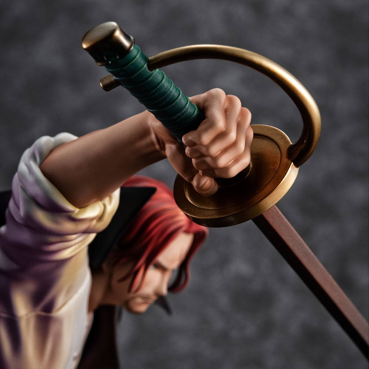 Hot Deals One Piece P.O.P PVC Statue Playback Memories Red-haired Shanks 21 cm