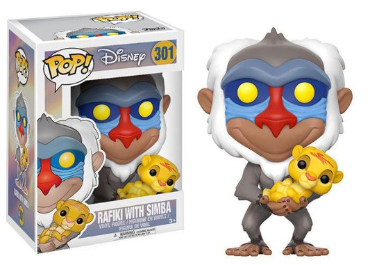 Il Re Leone Pop! Disney Vinile Figura Rafiki & Simba 9 Cm Funko