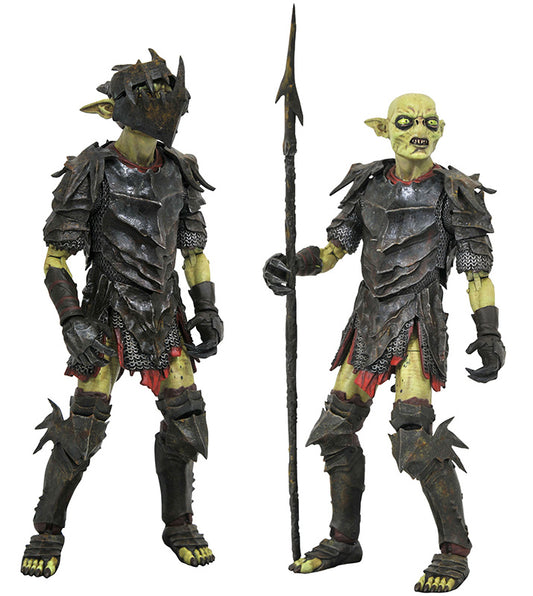 Il Signore Degli Anelli Action Figure Serie 3 Orchi di Moria 13Cm Diamond Select