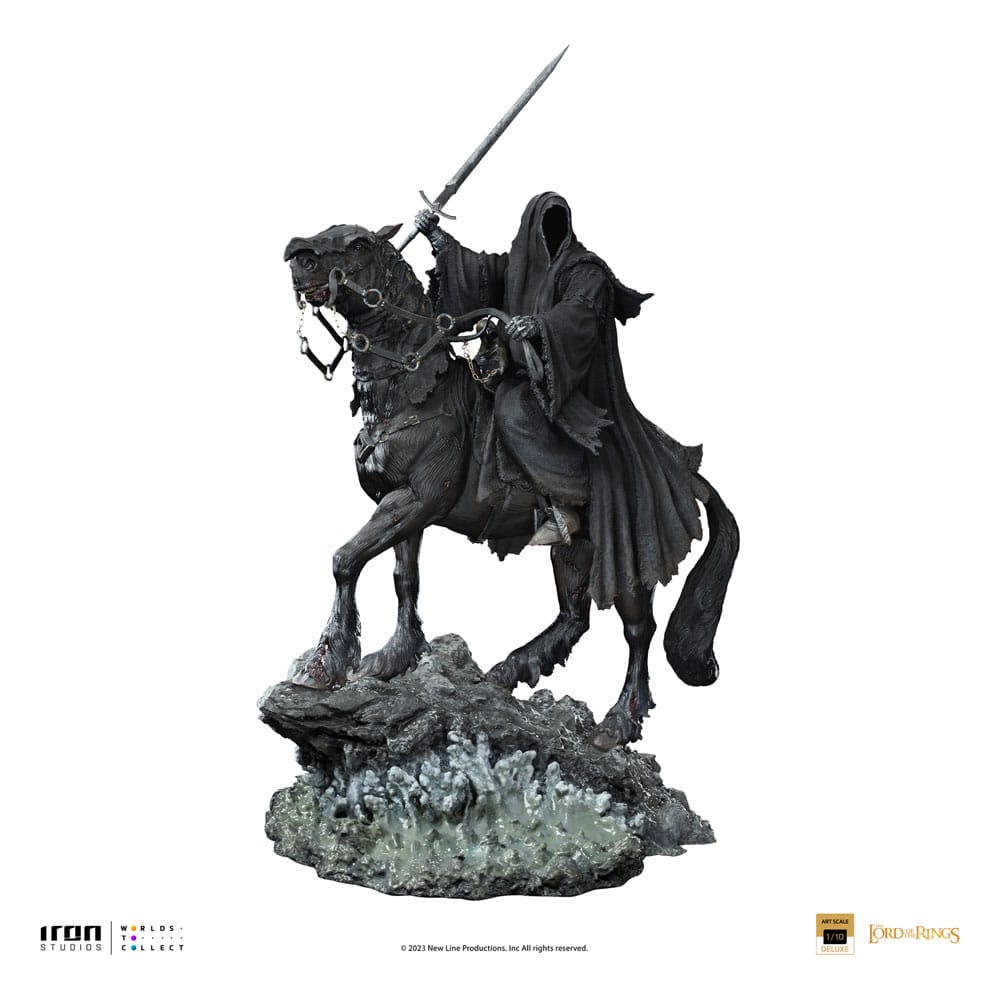 Il Signore Degli Anelli Deluxe Art Scale Statua 1/10 Nazgul On Horse 42 Cm Iron Studios