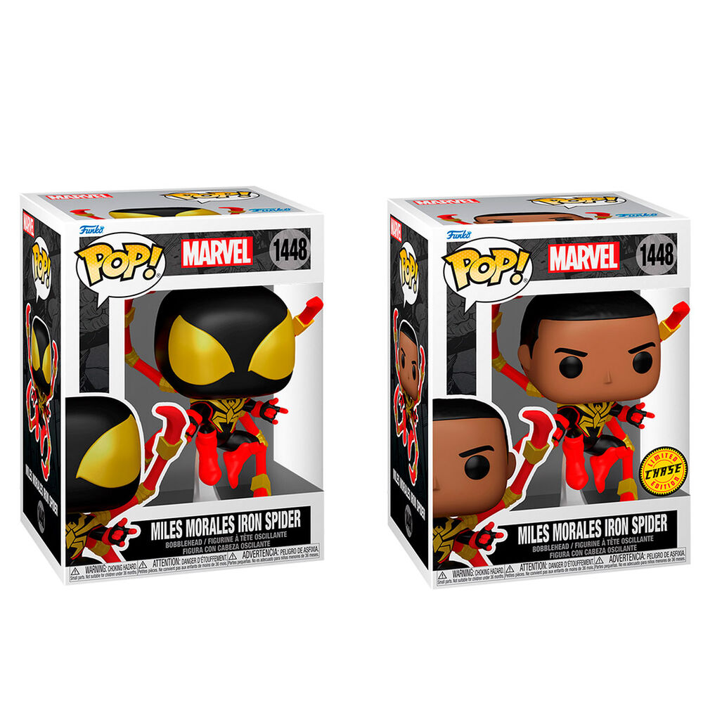 POP figure Marvel Miles Morales Iron Spider 5 + 1 Chase