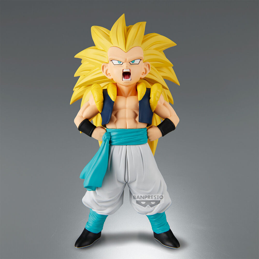 BANPRESTO GOTENKS DRAGON BALL Z SOLID EDGE WORK SUPER SAIYAN 3 STATUA 16 CM