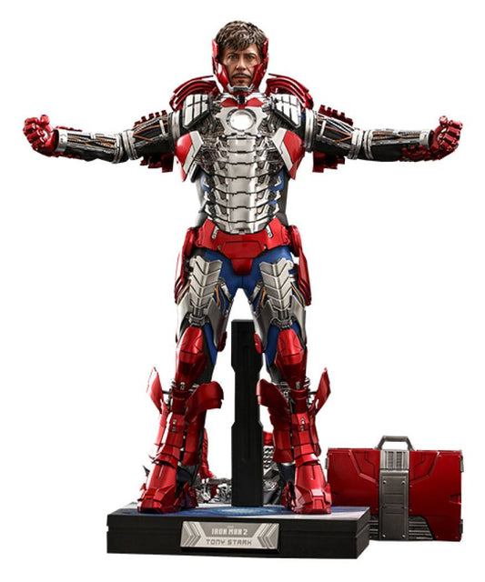 Iron Man 2 Movie Masterpiece Action Figura 1/6 Tony Stark (mark V Suit Up Version) Deluxe 31 Cm Hot Toys