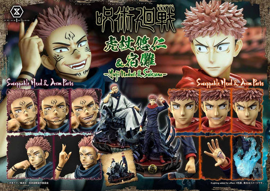 Jujutsu Kaisen Yuji E Sukuna Statua Set Statua Prime 1 Studio