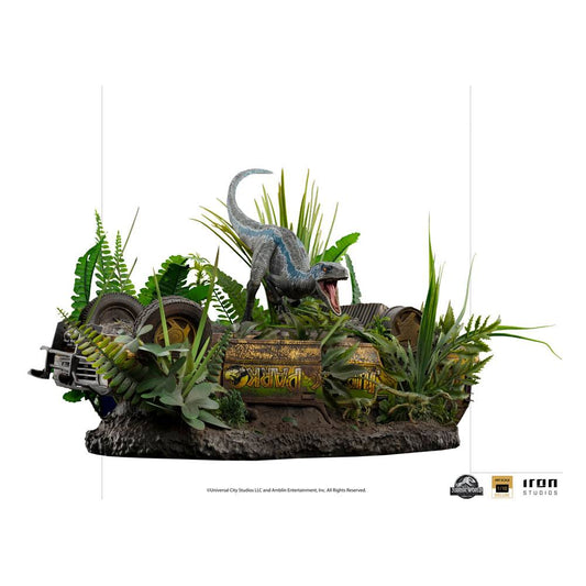 Jurassic World Fallen Kingdom Deluxe Art Scale Statua 1/10 Blue 24 Cm Iron Studios