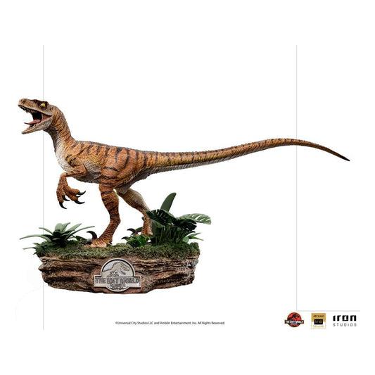 Jurassic World The Lost World Deluxe Art Scale Statua 1/10 Velociraptor 18 Cm Iron Studios