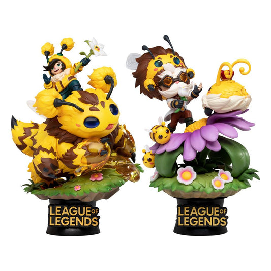 League Of Legends PVC Diorama Nunu & Beelump & Heimerstinger Prodotto Danneggiato