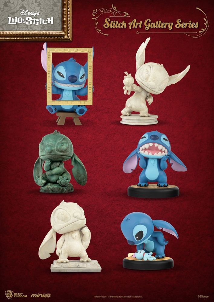 Lilo & Stitch Mini Uova Attack Figura 8 Cm Assortment Stitch Art Gallery Series (6) Beast Kingdom Toys