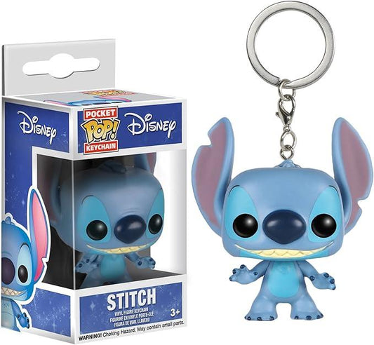 Lilo & Stitch Pocket Pop! Portachiavi in Vinile Stitch 4 Cm Funko