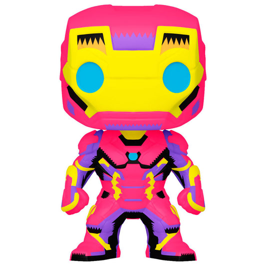 Marvel Black Light Funko POP Super Eroi Vinile Figura Iron Man 9 cm