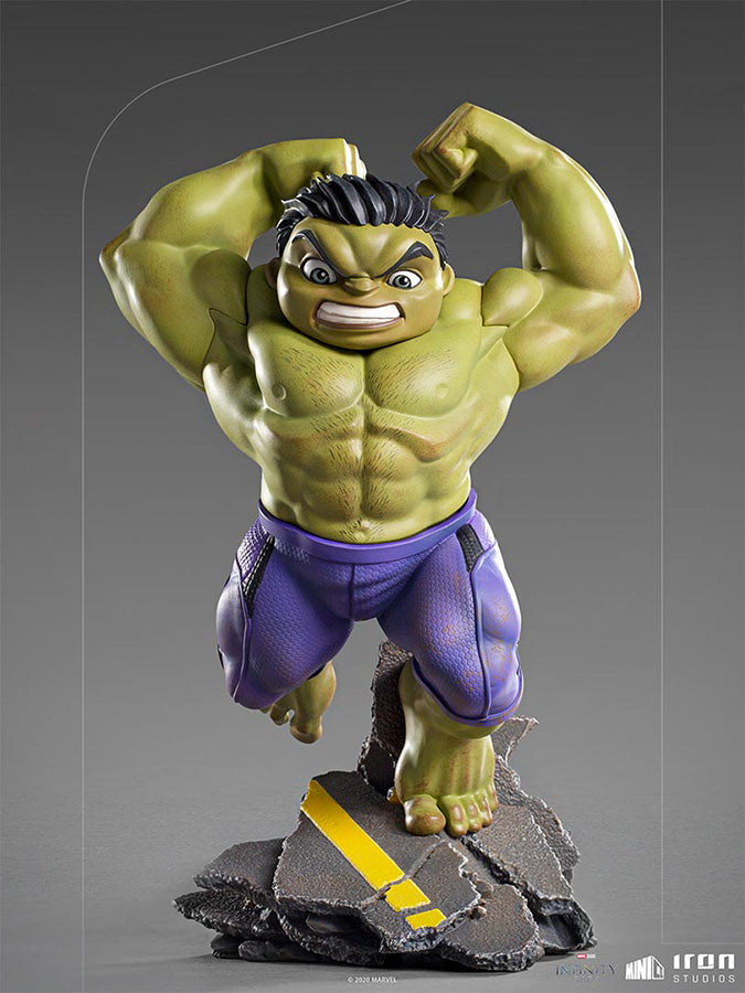 Marvel Infinity Saga Statua MiniCo Hulk Iron Studio Scatola Rovinata