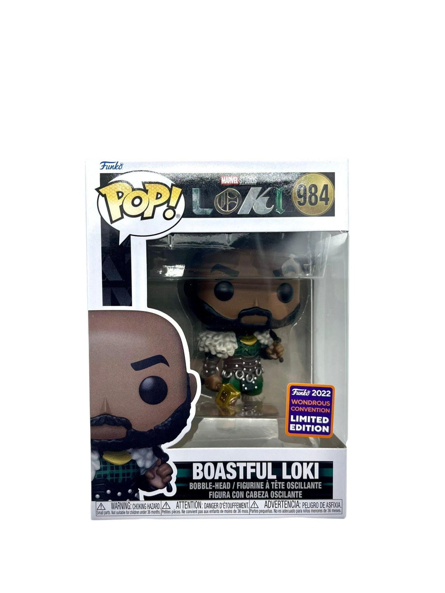 Marvel Loki Pop Funko Vinile Figura 984 Boastful Loki 9cm Funko