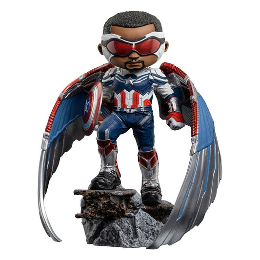 Marvel MiniCo Statua Sam Wilson Captain America 17 Cm Iron Studios