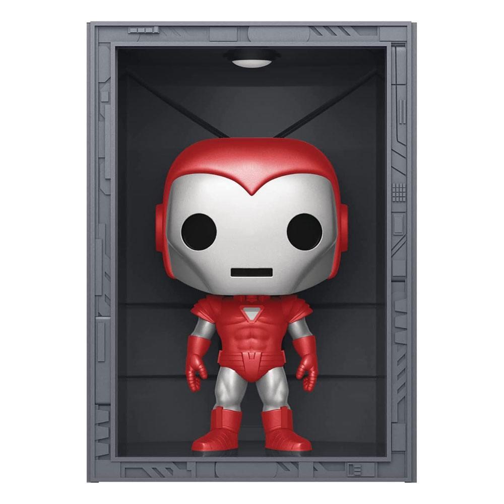 Marvel Pop! Deluxe Vinile Figura Hall Of Armor Iron Man Model 8 Silver Centurion Px Esclusiva 9 Cm Funko