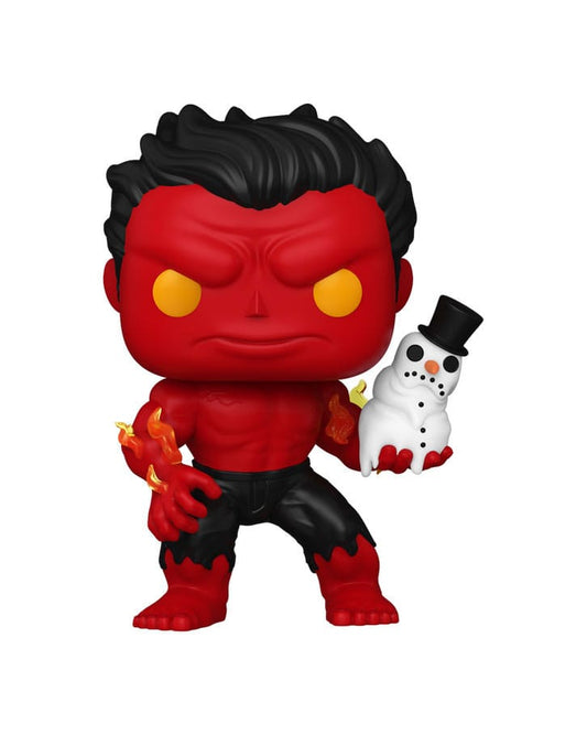 Marvel Pop! Vinile Figura Holiday Red Hulk 9 Cm Funko