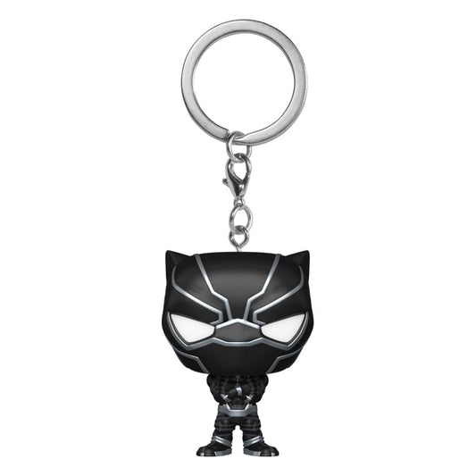 Marvel Pop! Vinile Portachiavis 4 Cm New Classics - Black Panther  Funko