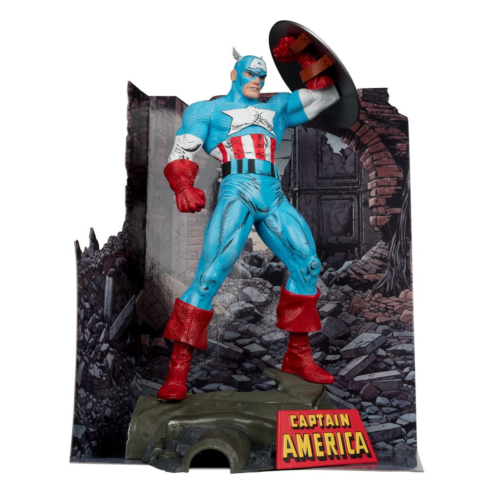 Marvel Pvc Statua 1/6 Captain America (the Amazing Spider-man -323) 28 Cm Mcfarlane Toys