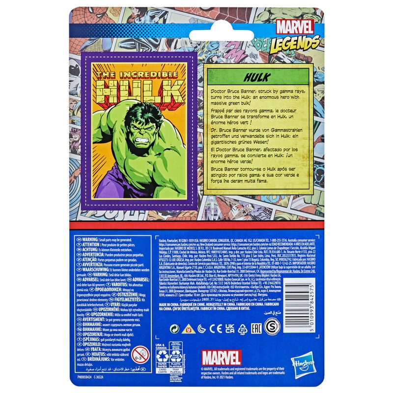 Marvel The Incredible Hulk Retro Figura 9,5cm Hasbro