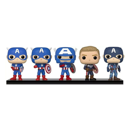 Marvel: Year Of The Shield Pop! Vinile Figura 5-pack Captain America: Through The Ages 9 Cm Funko