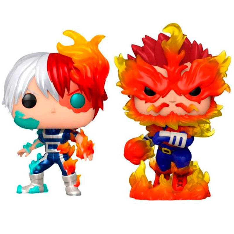 My Hero Academia Funko Pop 2 Figure Shoto Todoroki & Endeavor Esclusiva 9 cm