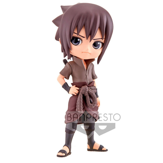 Naruto Shippuden Sasuke Uchiha Ver.b Q Posket Figura 14cm Banpresto