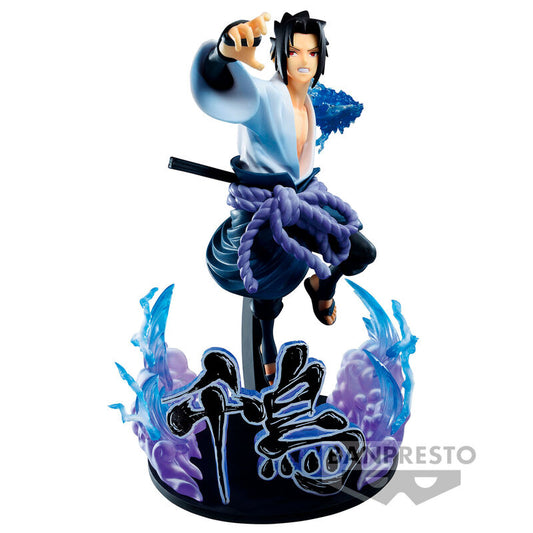 Naruto Shippuden Vibration Stars Sasuke Uchiha Special Figura 20cm Banpresto