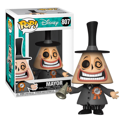 Nightmare Before Christmas Pop Tv Vinile Figures Mayor W/megaphone 9 Cm Funko